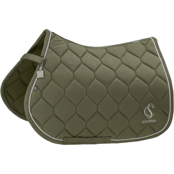 2025 Eskadron Sparkle Saddle Cloth 214875 534 - Dusty Olive